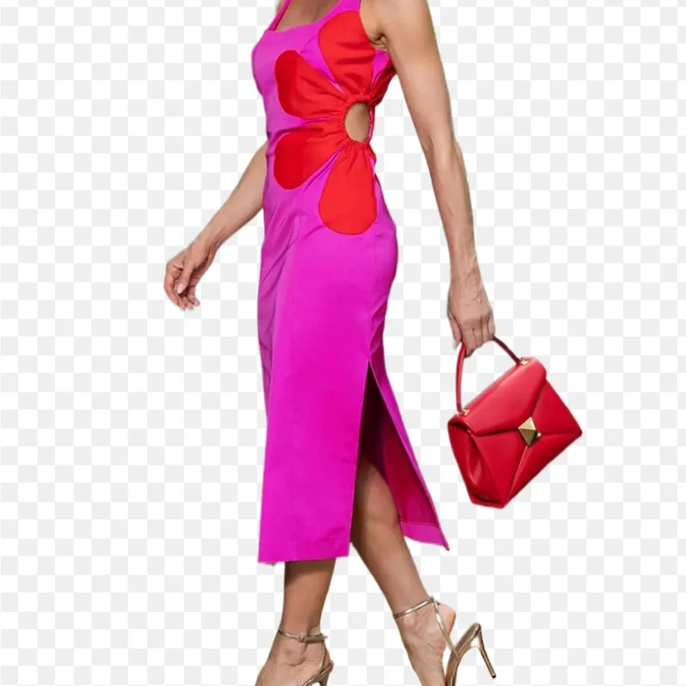 Chic Fuchsia Dress by ChicMe. Size XL - Picture 2 of 12